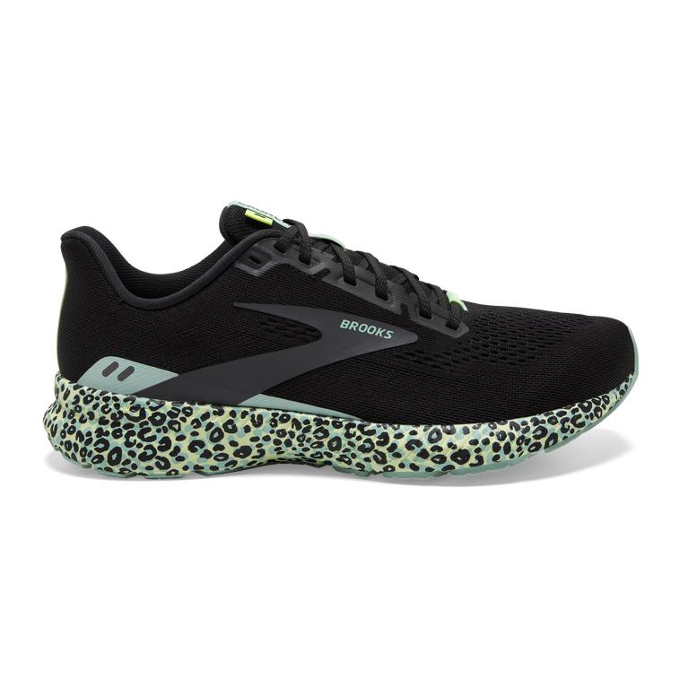 Brooks Launch 8 Light-Cushion Women's Road Running Shoes - Black/Ebony/grey Charcoal/Ocean Mint (916